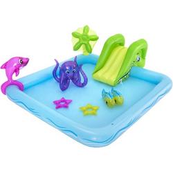 Bestway Zwembad voor Kinderen - Aquarium - Speelcentrum | 239x206x86 cm | Zomer - Opblaasbad - Opblaaszwembad - Kinderbad